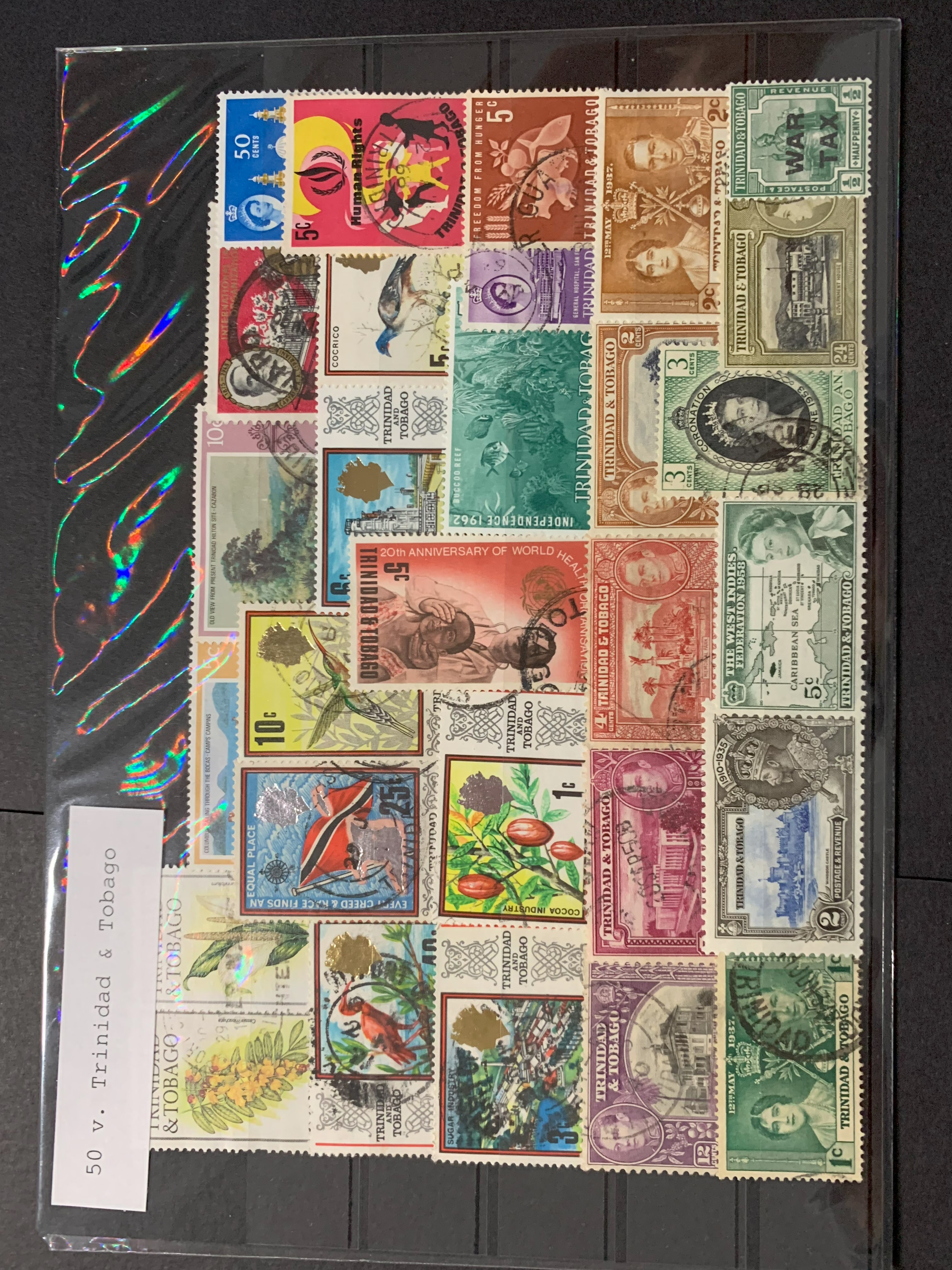 50 verschiedene Trinidad&Tobago, 50 different Trinidad stamps · PhilArena